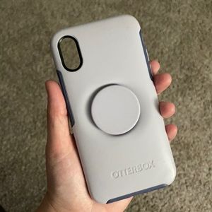 Otterbox Popsocket case lilac purple for iPhone X